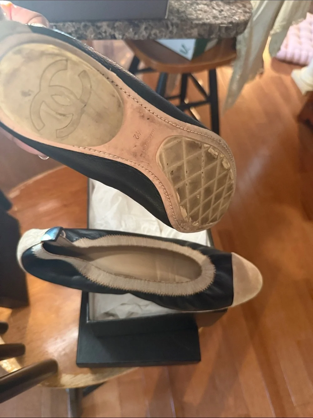 authentic Chanel Ballerina shoes